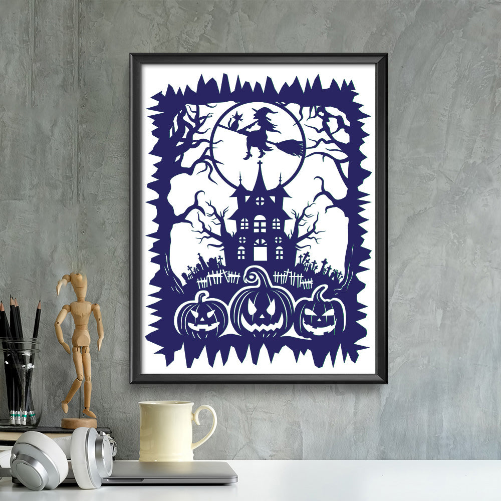 Halloween 3b – Kirigami – 3D Lightbox SVG File for Cricut & Silhouette