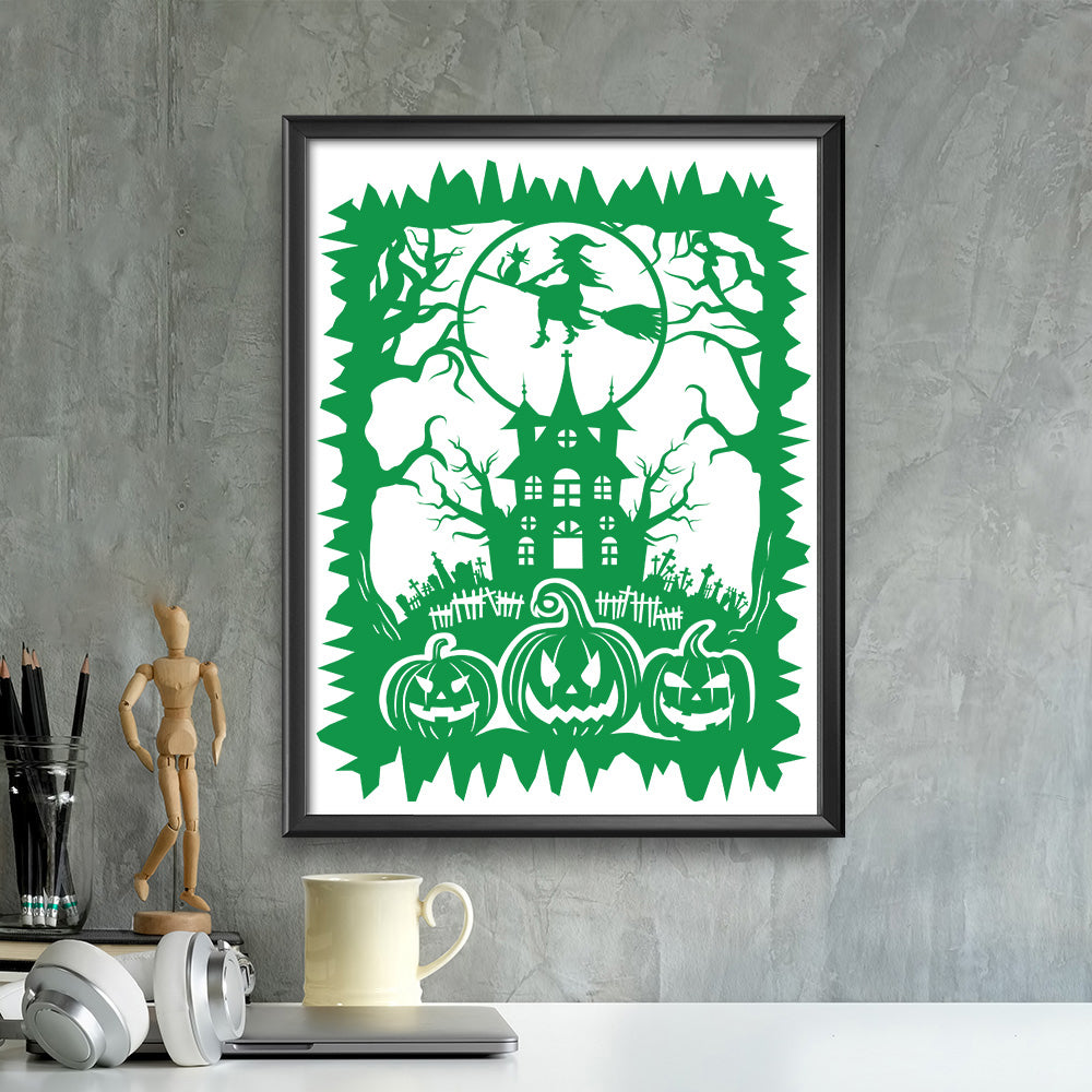 Halloween 3b – Kirigami – 3D Lightbox SVG File for Cricut & Silhouette