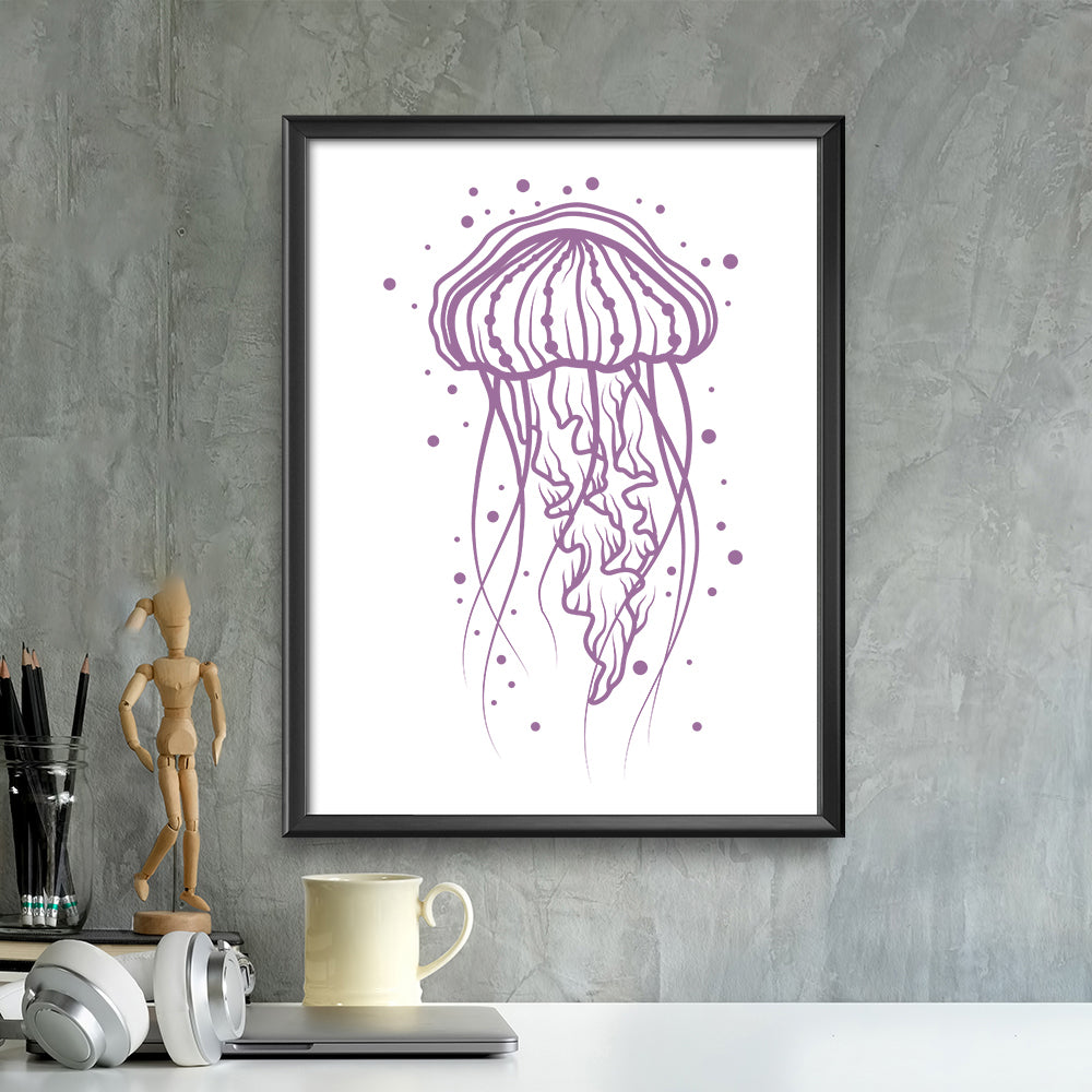 Jellyfish – Kirigami – 3D Lightbox SVG File for Cricut & Silhouette