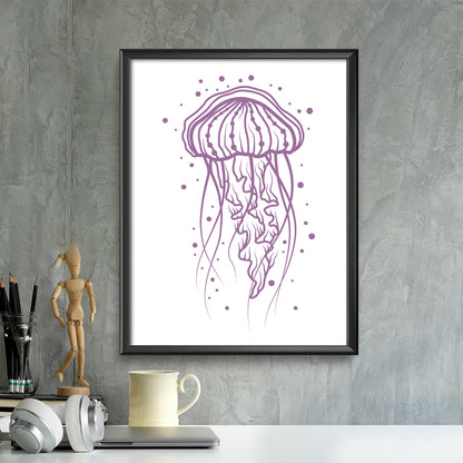 Jellyfish – Kirigami – 3D Lightbox SVG File for Cricut & Silhouette