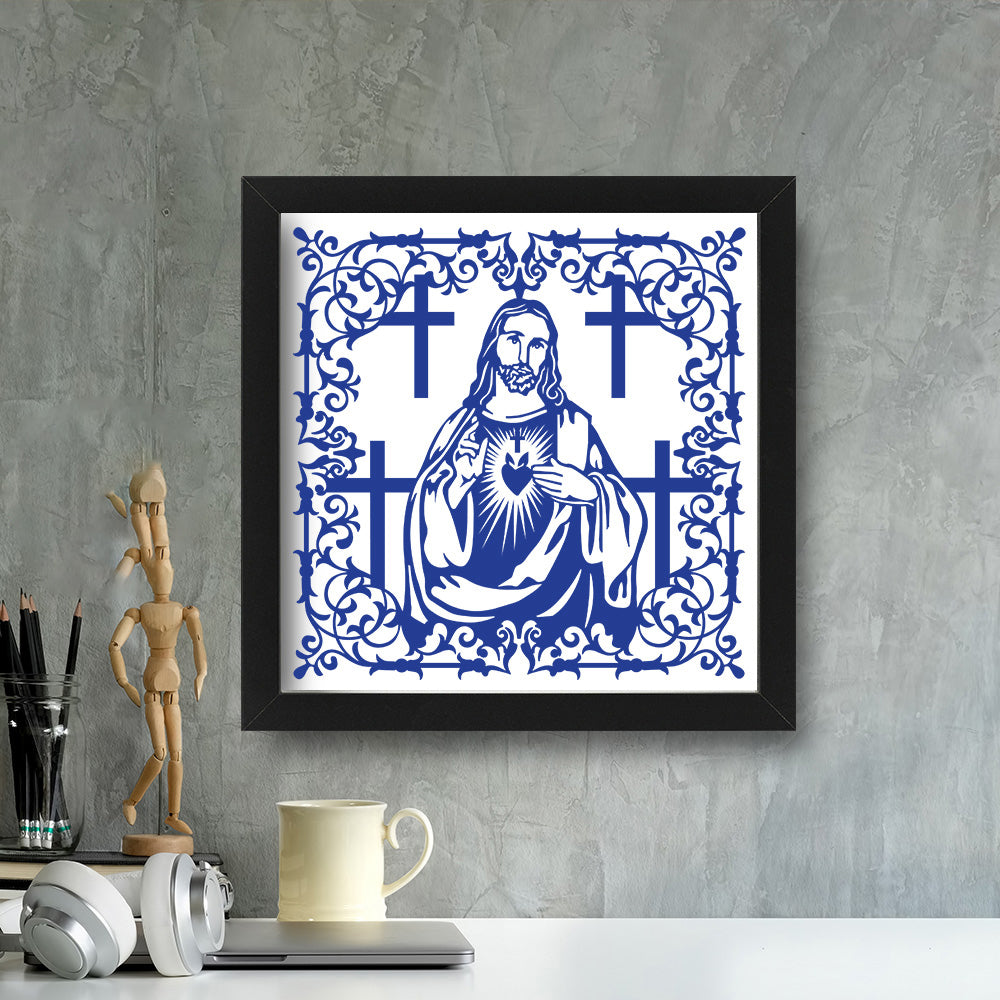 Jesus 6 – Kirigami – 3D Lightbox SVG File for Cricut & Silhouette
