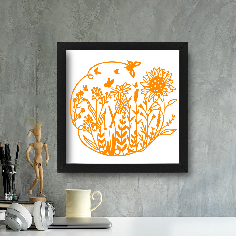 Meadow – Kirigami – 3D Lightbox SVG File for Cricut & Silhouette