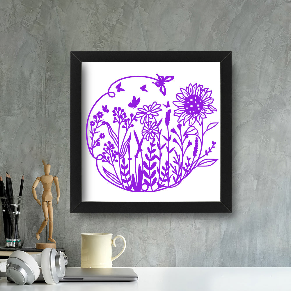 Meadow – Kirigami – 3D Lightbox SVG File for Cricut & Silhouette