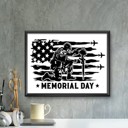 Memorial Day – Kirigami – 3D Lightbox SVG File for Cricut & Silhouette