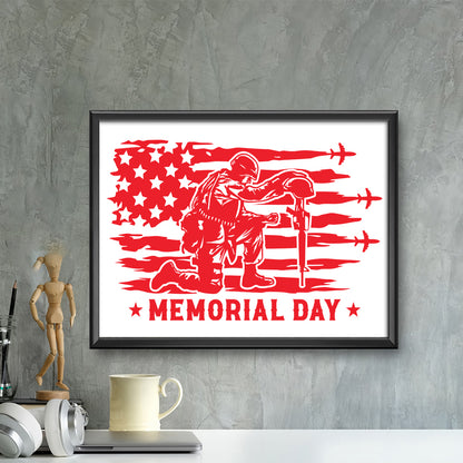 Memorial Day – Kirigami – 3D Lightbox SVG File for Cricut & Silhouette