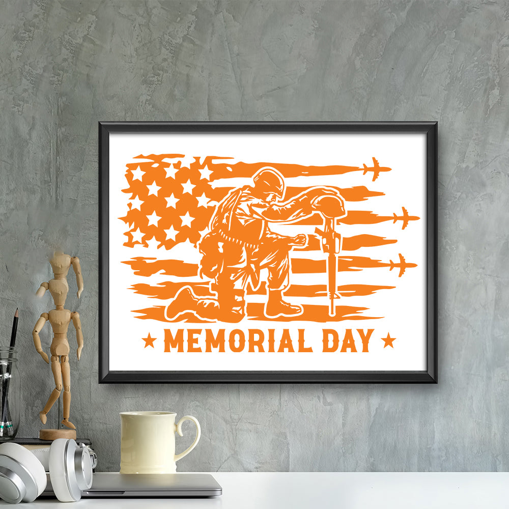 Memorial Day – Kirigami – 3D Lightbox SVG File for Cricut & Silhouette