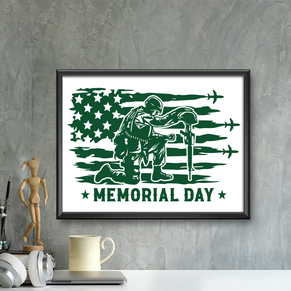 Memorial Day – Kirigami – 3D Lightbox SVG File for Cricut & Silhouette