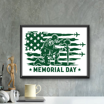 Memorial Day – Kirigami – 3D Lightbox SVG File for Cricut & Silhouette