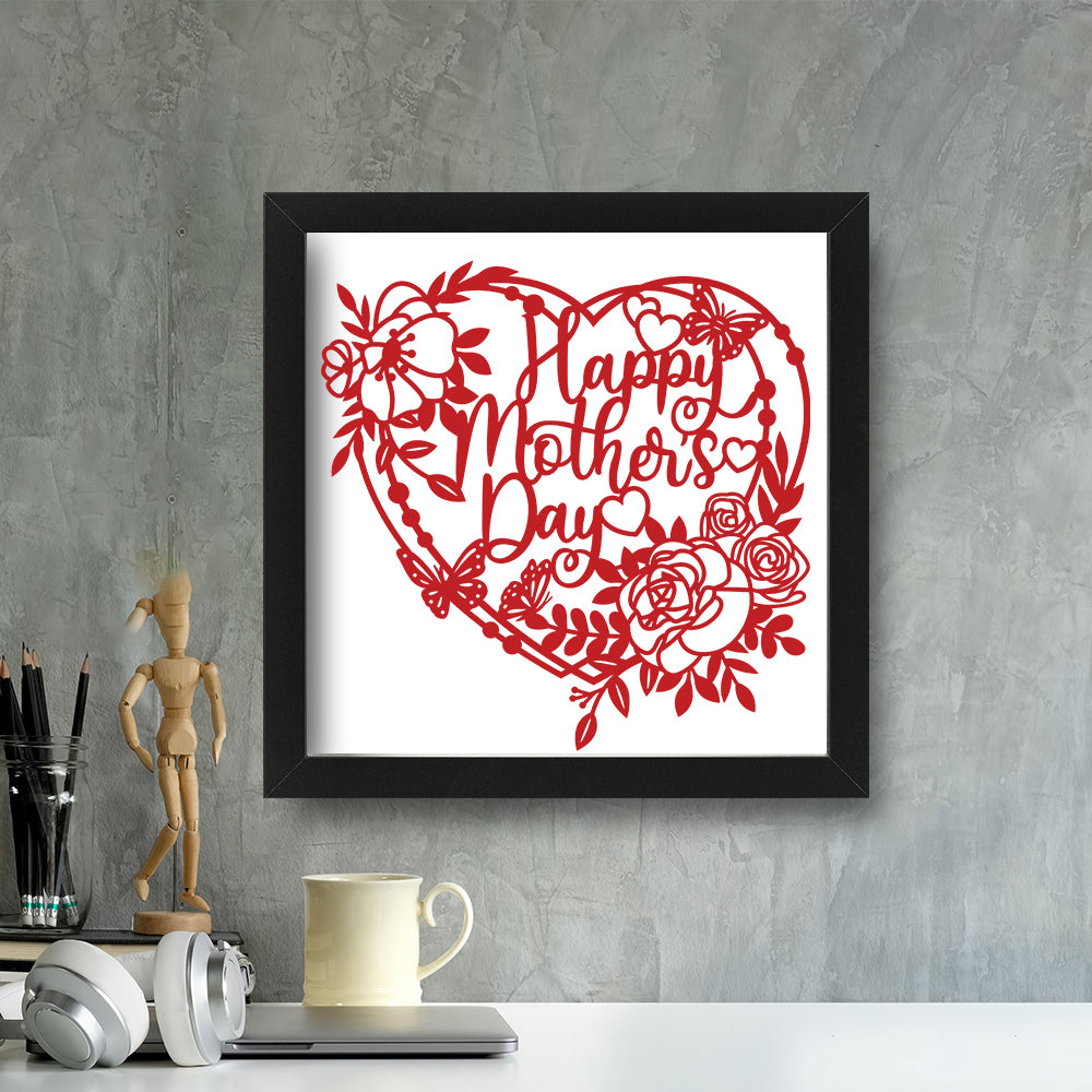 Mother's Day – Kirigami – 3D Lightbox SVG File for Cricut & Silhouette