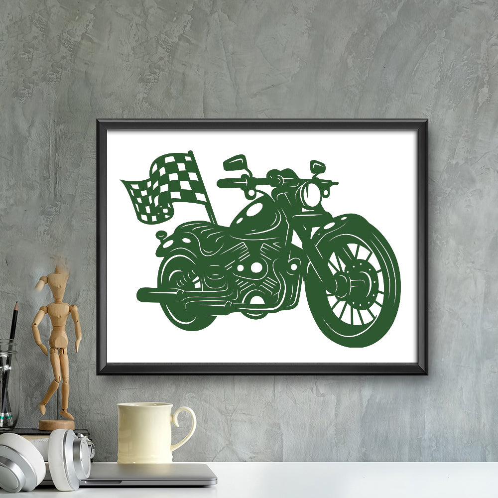 Motorcycle – Kirigami – 3D Lightbox SVG File for Cricut & Silhouette