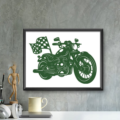 Motorcycle – Kirigami – 3D Lightbox SVG File for Cricut & Silhouette