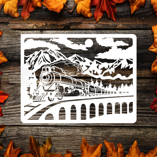 Old Train – Kirigami - Cricut File - VEKTOR KRAFT