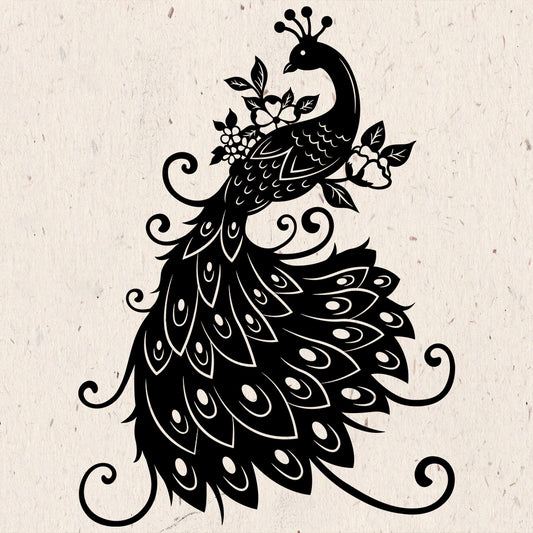 Peacock – Kirigami - Cricut File - VEKTOR KRAFT