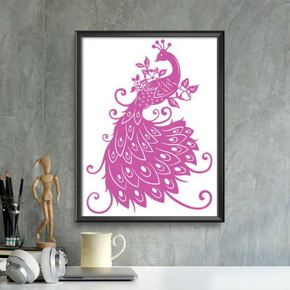 Peacock – Kirigami – 3D Lightbox SVG File for Cricut & Silhouette