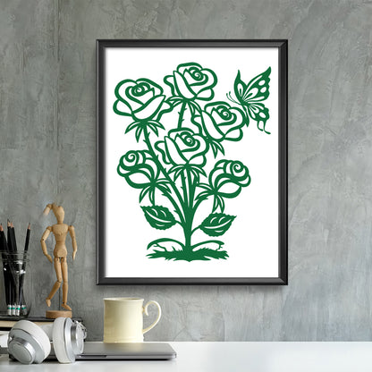 Rose – Kirigami – 3D Lightbox SVG File for Cricut & Silhouette