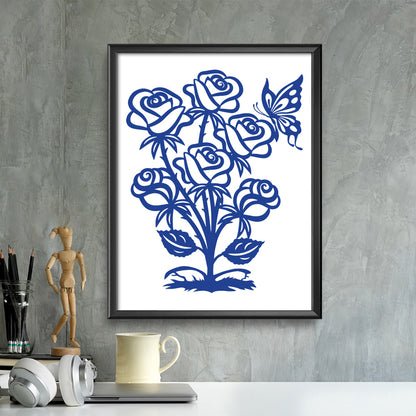 Rose – Kirigami – 3D Lightbox SVG File for Cricut & Silhouette
