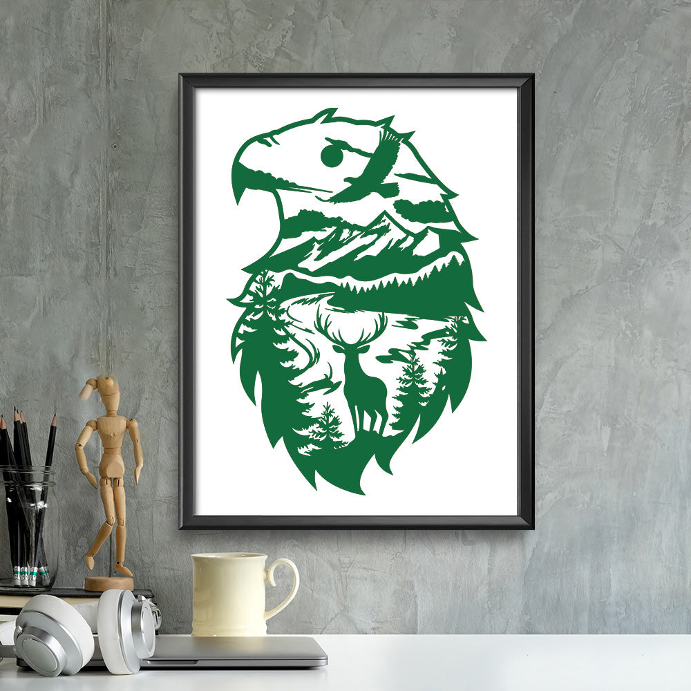 Spirit of the forest – Kirigami – 3D Lightbox SVG File for Cricut & Silhouette