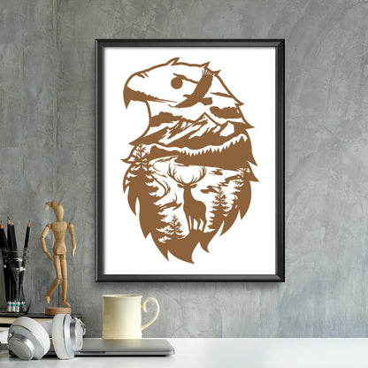 Spirit of the forest – Kirigami – 3D Lightbox SVG File for Cricut & Silhouette