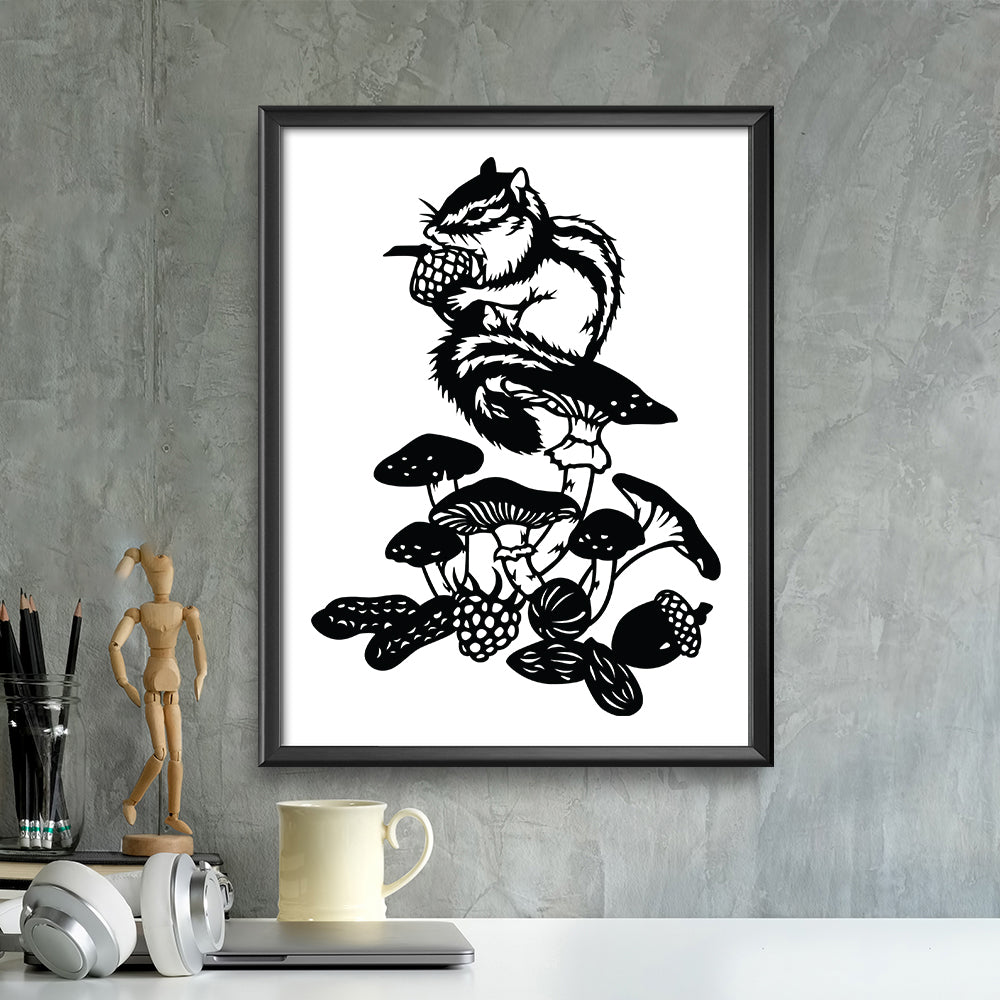 Squirrel – Kirigami – 3D Lightbox SVG File for Cricut & Silhouette