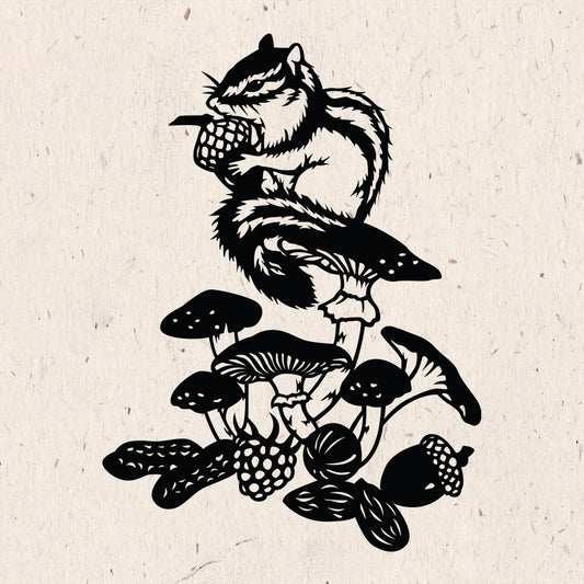 Squirrel – Kirigami - Cricut File - VEKTOR KRAFT