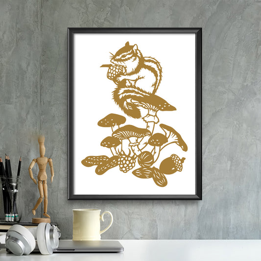 Squirrel – Kirigami - Cricut File - VEKTOR KRAFT