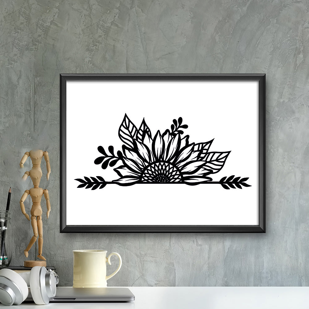 Sunflower – Kirigami – 3D Lightbox SVG File for Cricut & Silhouette