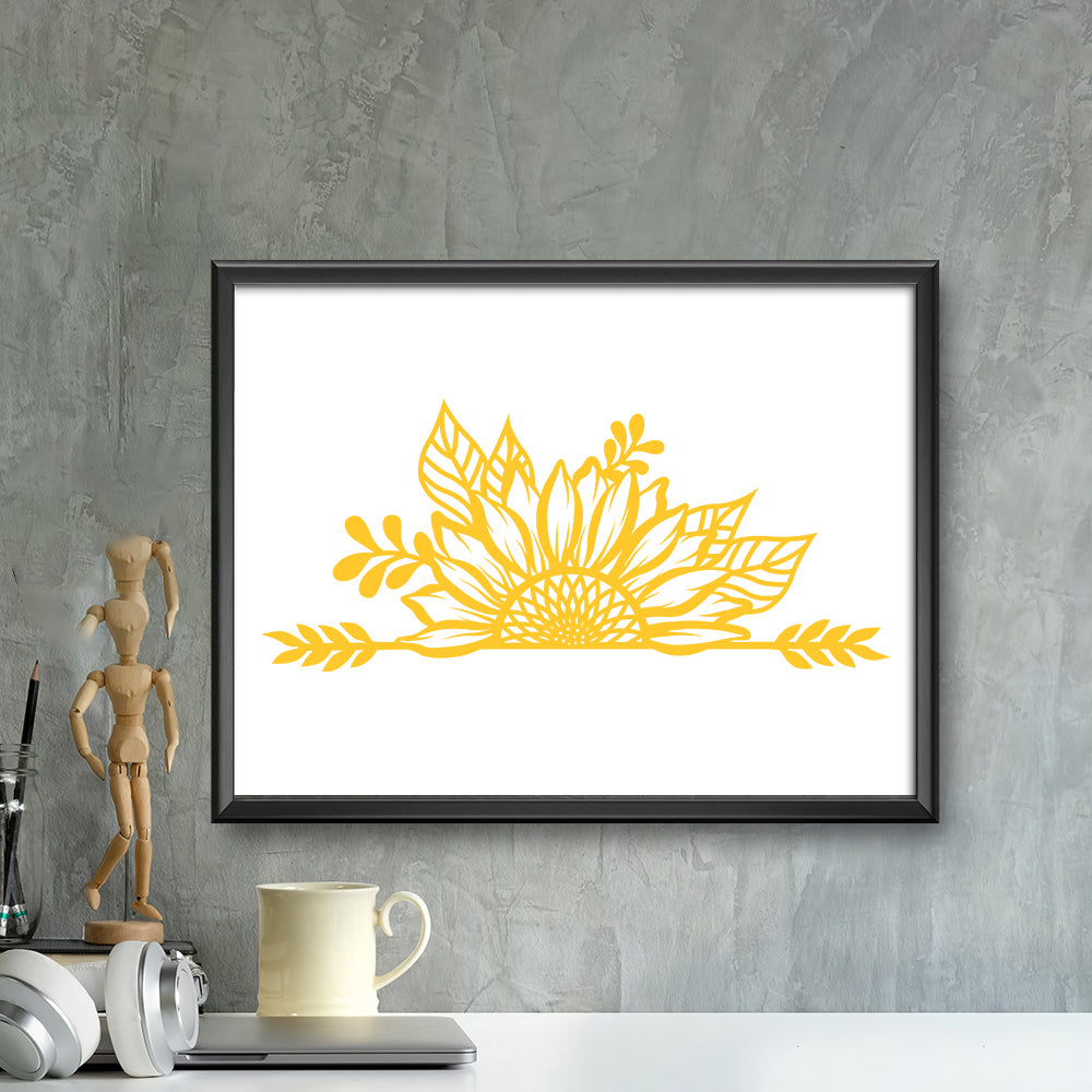 Sunflower – Kirigami – 3D Lightbox SVG File for Cricut & Silhouette