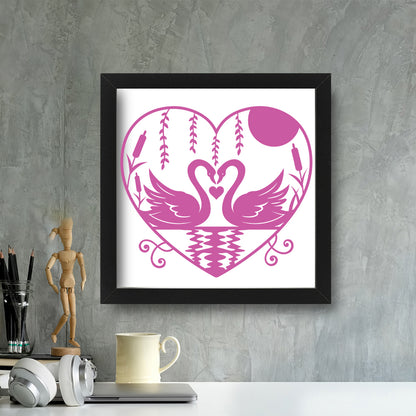 Swan – Kirigami – 3D Lightbox SVG File for Cricut & Silhouette