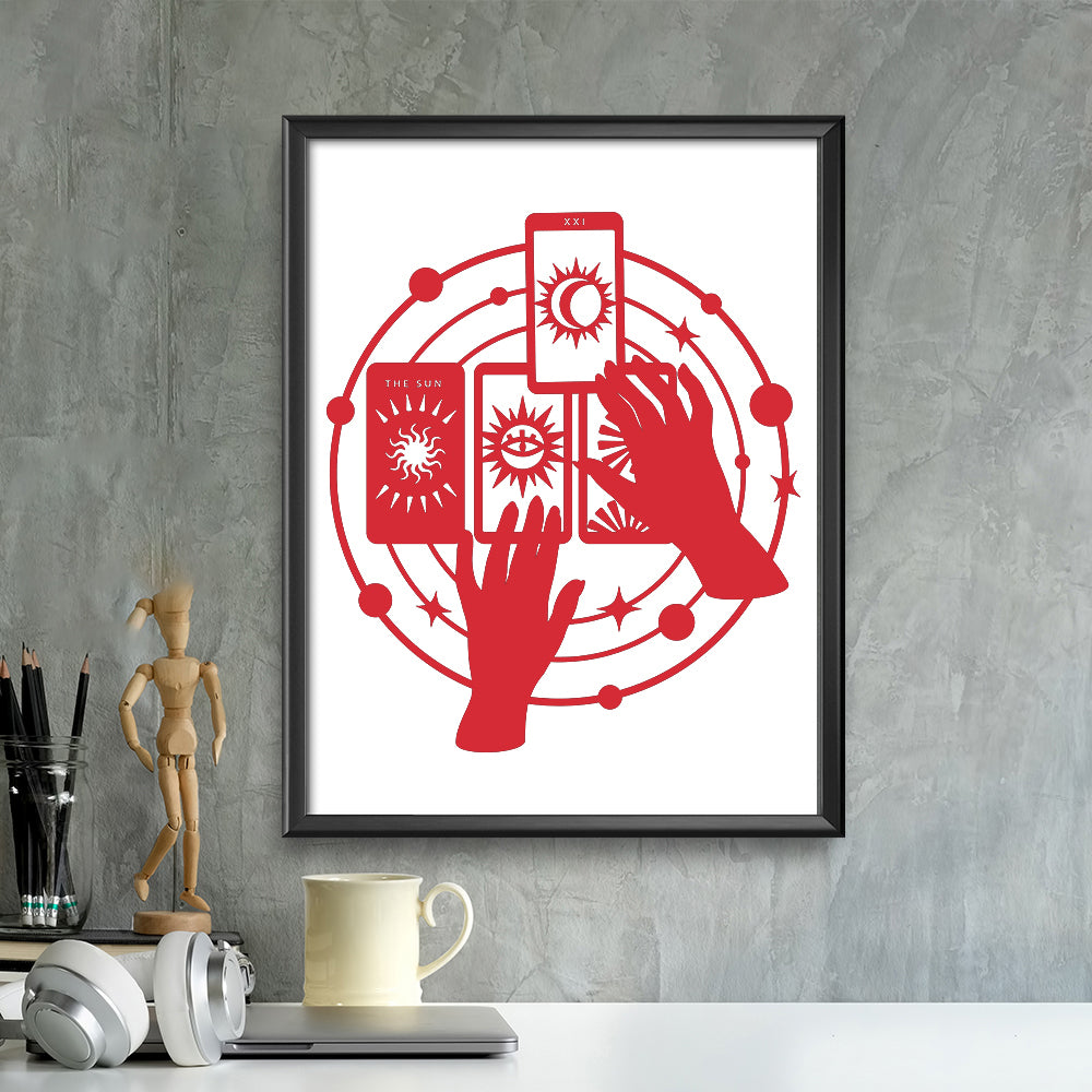 Tarot Reader – Kirigami – 3D Lightbox SVG File for Cricut & Silhouette