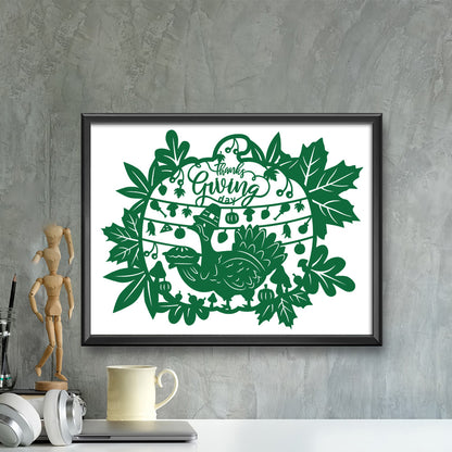 Thanksgiving Day 1 – Kirigami – 3D Lightbox SVG File for Cricut & Silhouette