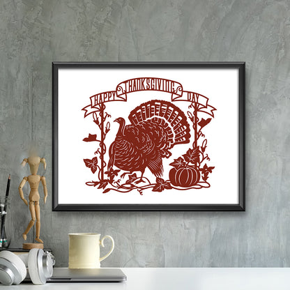Thanksgiving Day 3 – Kirigami – 3D Lightbox SVG File for Cricut & Silhouette