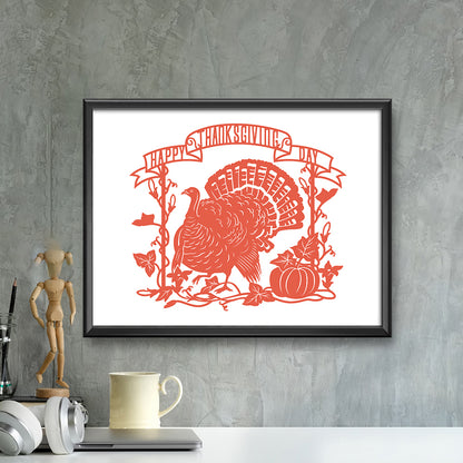 Thanksgiving Day 3 – Kirigami – 3D Lightbox SVG File for Cricut & Silhouette