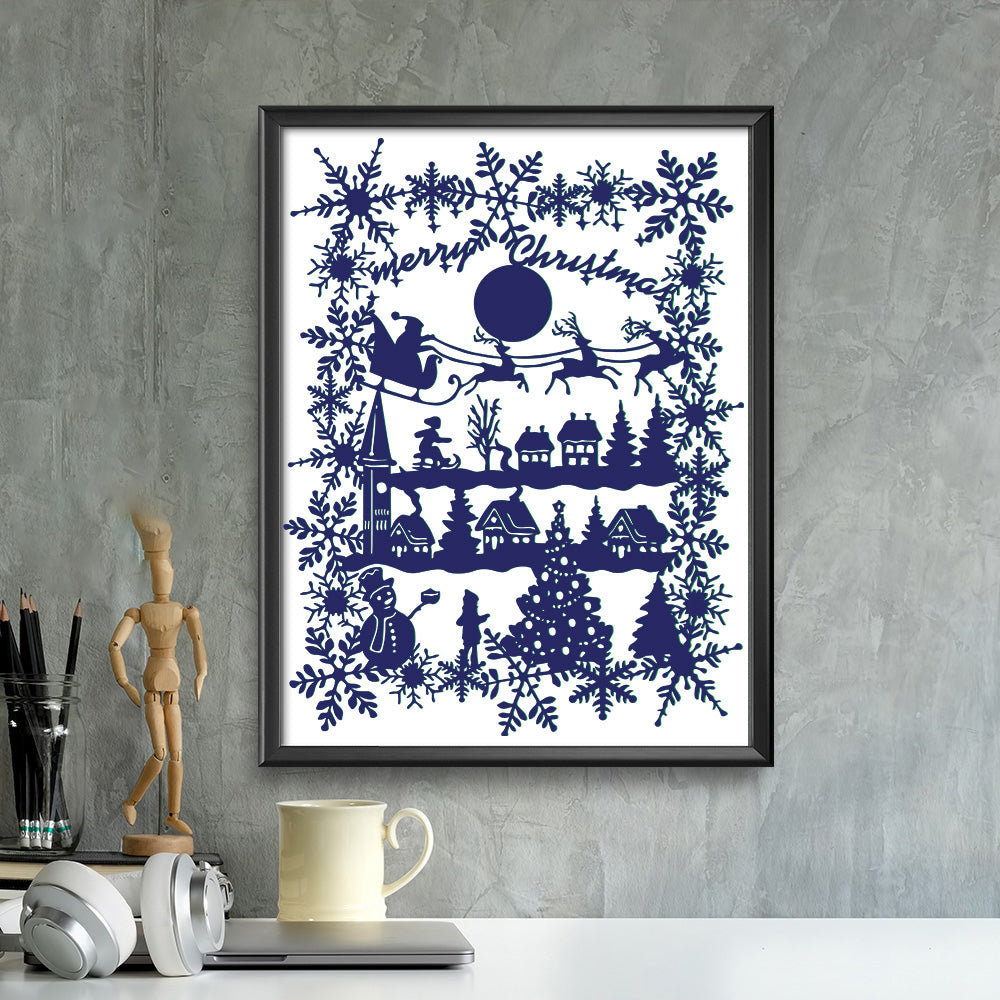 Christmas 16 – Kirigami – 3D Lightbox SVG File for Cricut & Silhouette