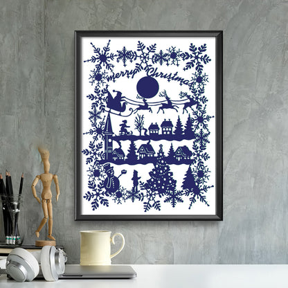 Christmas 16 – Kirigami – 3D Lightbox SVG File for Cricut & Silhouette