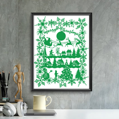 Christmas 16 – Kirigami – 3D Lightbox SVG File for Cricut & Silhouette
