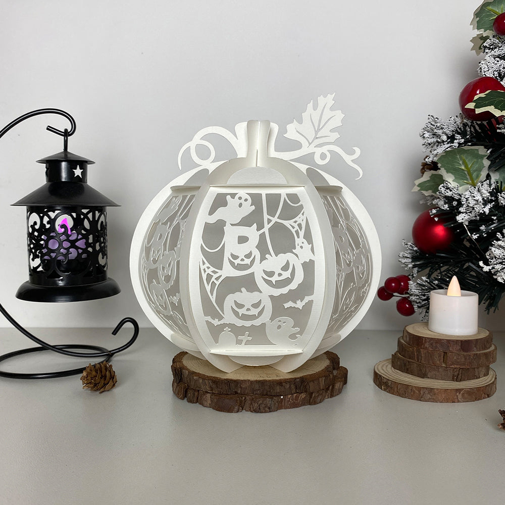Pumpkin Boo - 3D Pumpkin Lantern File  - Cricut File  - VEKTOR KRAFT