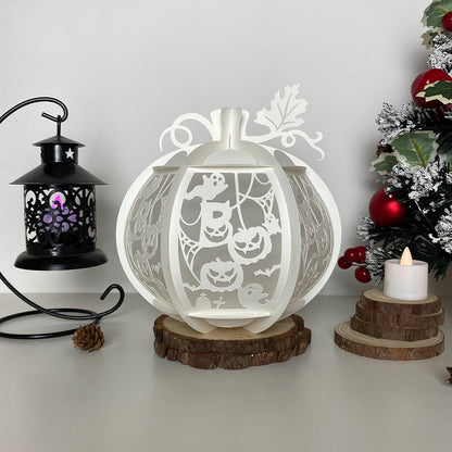 Pumpkin Boo - 3D Pumpkin Lantern File  - Cricut File  - VEKTOR KRAFT