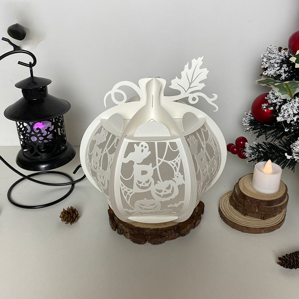 Pumpkin Boo - 3D Pumpkin Lantern File  - Cricut File  - VEKTOR KRAFT