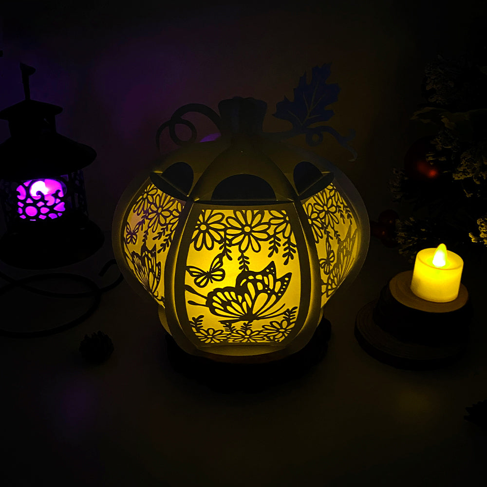 Pumpkin Butterfly - 3D Pumpkin Lantern File  - Cricut File  - VEKTOR KRAFT