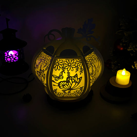 Pumpkin Butterfly - 3D Pumpkin Lantern File  - Cricut File  - VEKTOR KRAFT