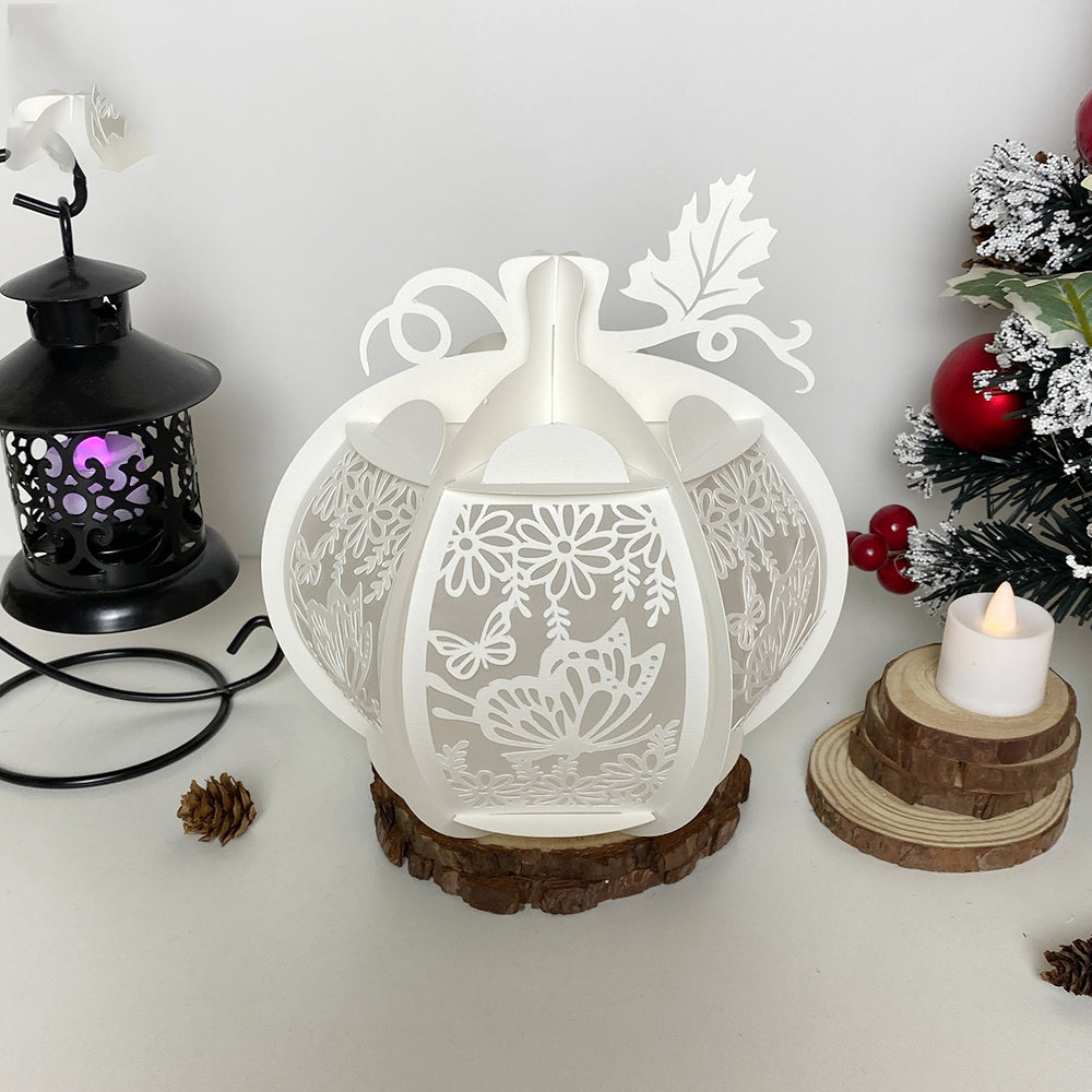 Pumpkin Butterfly - 3D Pumpkin Lantern File  - Cricut File  - VEKTOR KRAFT