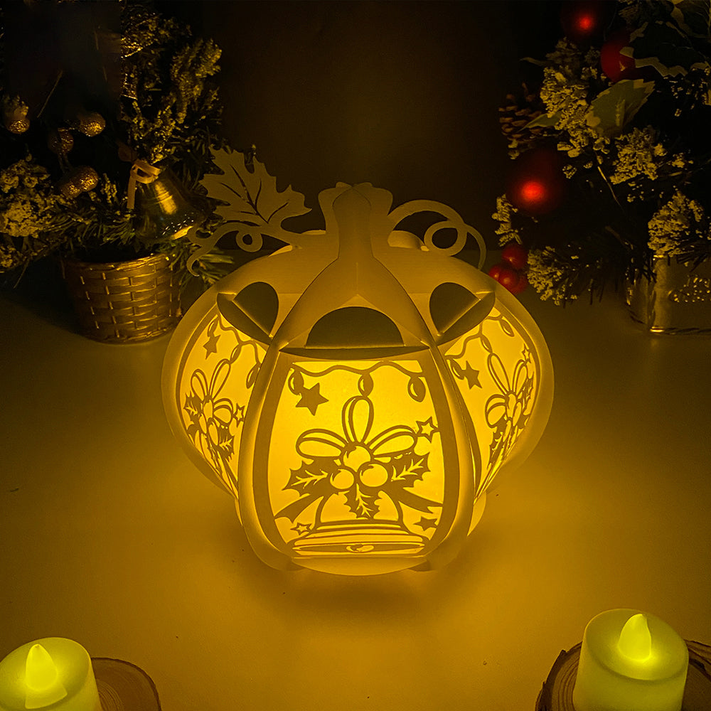 Pumpkin Christmas Bell - 3D Pumpkin Lantern File  - Cricut File  - VEKTOR KRAFT