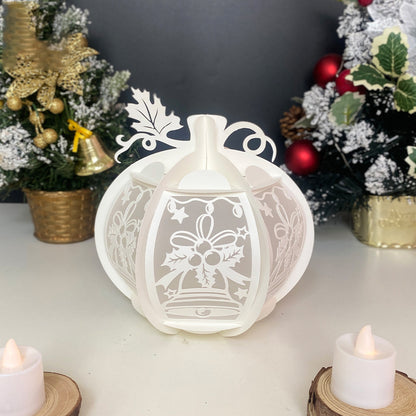 Pumpkin Christmas Bell - 3D Pumpkin Lantern File  - Cricut File  - VEKTOR KRAFT