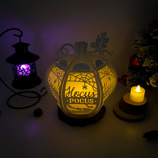 Pumpkin Hocus Pocus - 3D Pumpkin Lantern File  - Cricut File  - VEKTOR KRAFT