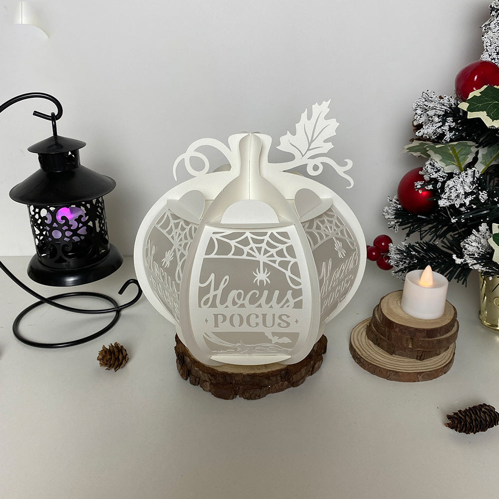 Pumpkin Hocus Pocus - 3D Pumpkin Lantern File  - Cricut File  - VEKTOR KRAFT