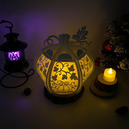 Pumpkin - 3D Pumpkin Lantern File  - Cricut File  - VEKTOR KRAFT