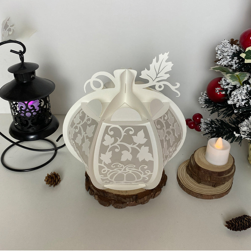 Pumpkin - 3D Pumpkin Lantern File  - Cricut File  - VEKTOR KRAFT