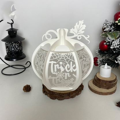 Pumpkin Trick Or Treat - 3D Pumpkin Lantern File  - Cricut File  - VEKTOR KRAFT
