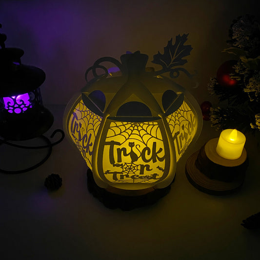 Pumpkin Trick Or Treat - 3D Pumpkin Lantern File  - Cricut File  - VEKTOR KRAFT