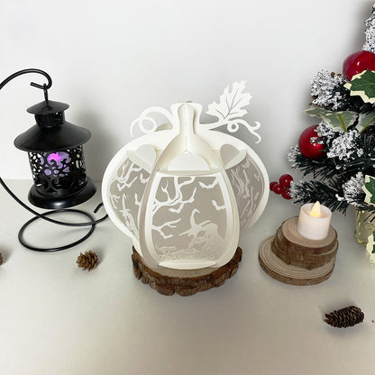 Pumpkin Witch - 3D Pumpkin Lantern File  - Cricut File  - VEKTOR KRAFT